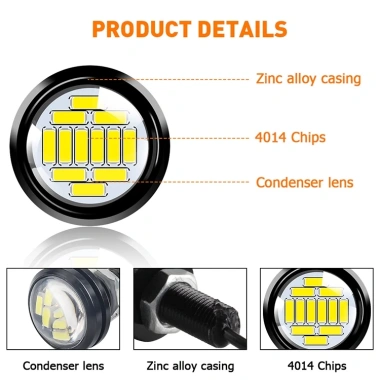 Đèn LED tín hiệu Xi Nhan 12SMD 23mm 12V cho xe hơi, xe tải, xe máy - Giá 33.000₫