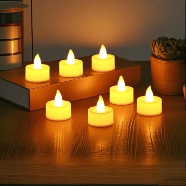 Đèn LED Trang Trí Sinh Nhật, Noel - Ngọn Nến Điện Tử An Toàn, Dùng Pin - 29k 7