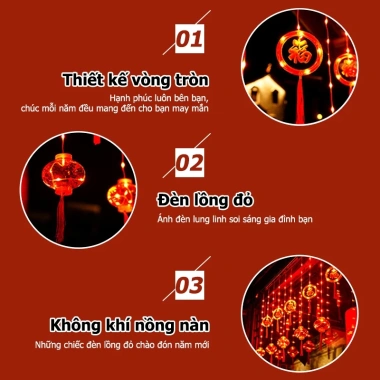 Đèn LED Trang Trí Tết 2.026 Chống Thấm Nước 8 Chế Độ Sáng - Phù Hợp Cửa Sổ Sân Trong, Giá Ưu Đãi 119k 6 Đèn LED Trang Trí Tết 2.026 Chống Thấm Nước 8 Chế Độ Sáng - Phù Hợp Cửa Sổ Sân Trong, Giá Ưu Đãi 119k 6