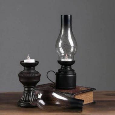 Đèn LED trang trí thờ điện tử pin - Đèn Cầy Cổ Điển, Đèn Dầu Pin, giá 38.000đ