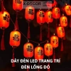 Đèn LED treo thả 12 quả cầu pha lê trong suốt, 8 chế độ chớp đa màu, giảm giá 60k 8