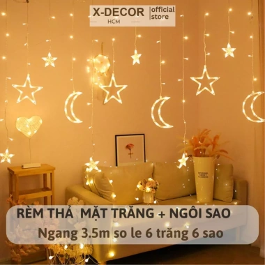Đèn LED treo thả 12 quả cầu pha lê trong suốt, 8 chế độ chớp đa màu, giảm giá 60k 9 Đèn LED treo thả 12 quả cầu pha lê trong suốt, 8 chế độ chớp đa màu, giảm giá 60k 9