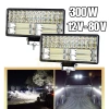 Đèn LED trợ sáng xe tải 12V-24V 6.000K kèm giá đỡ 8inch, siêu sáng, chỉ 49.000₫