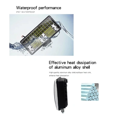 Đèn LED trợ sáng xe tải 12V-24V 6.000K kèm giá đỡ 8inch, siêu sáng, chỉ 49.000₫ 4