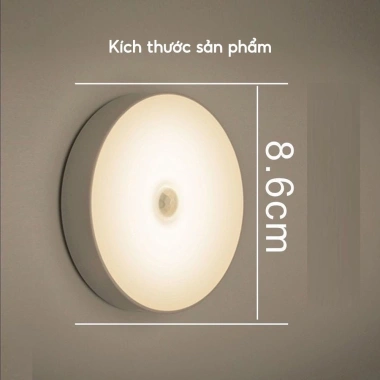 Đèn LED Tròn Cảm Ứng Dán Tường, Chuyển Động, Pin Sạc – 39.000₫ 7