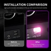 Đèn LED USB Mini Không Dây 6 Màu Sắc Trang Trí Nội Thất Xe Hơi Giá 20.900 VND 5