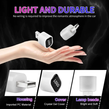 Đèn LED USB Mini Không Dây 6 Màu Sắc Trang Trí Nội Thất Xe Hơi Giá 20.900 VND 8