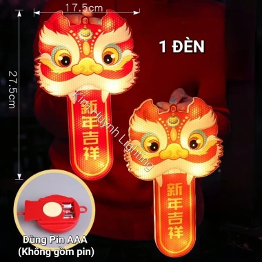 Đèn LED UV nhấp nháy treo cửa May Mắn Lễ Tết - Không kèm pin, Giá 85.000đ