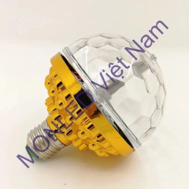 Đèn LED xoay 7 màu vũ trường - Nháy chớp đổi màu, hiệu ứng 360°, kèm đui E27, 29.000đ