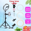 Đèn livestream 26cm ánh sáng mạnh, chụp ảnh, quay video, sắc nét, chỉ 80.000₫
