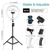 Đèn livestream 26cm ánh sáng mạnh, chụp ảnh, quay video, sắc nét, chỉ 80.000₫ 2