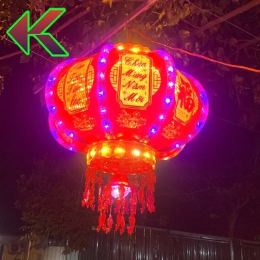Đèn Lồng Cầu Điện Xoay 360 Chữ Nổi Lấp Lánh 100cm - Mẫu Mới Trang Trí Tết, Giá Ưu Đãi 299.999₫