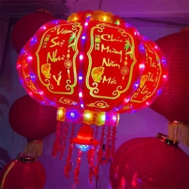 Đèn Lồng Cầu Điện Xoay 360 Chữ Nổi Lấp Lánh 100cm - Mẫu Mới Trang Trí Tết, Giá Ưu Đãi 299.999₫