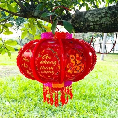 Đèn Lồng Điện Cầu Xoay 360 Đèn LED 3D Trang Trí Tết Chữ Nổi Tiếng Giảm Giá Đặc Biệt 185k
