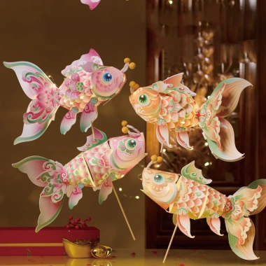 Đèn Lồng DIY Cá Chép Lân Rồng Thỏ - Đèn Kéo Quân Trung Thu, Trang Trí Ảnh, Giá 18.000đ