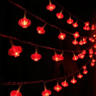 Đèn Lồng LED 5m 12 Bóng - Dây Đèn Trang Trí Tết, Thả Nháy, Trang Trí Tường & Cửa Sổ Giá Ưu Đãi 105k