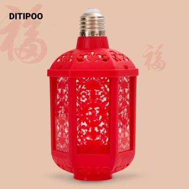 Đèn lồng LED DITIPOO E27 7 màu tự động - Đèn đỏ giàu có, lễ hội mùa xuân, giá 113.630₫