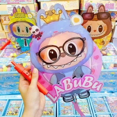 Đèn lồng trung thu 2.024 Labubu Hottren - Đèn nhạc phát sáng, an toàn cho bé, giá chỉ 24.500₫