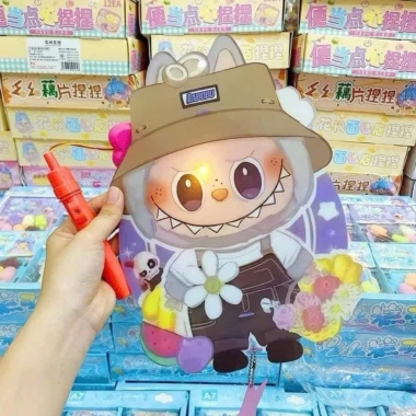 Đèn lồng trung thu 2.024 Labubu Hottren - Đèn nhạc phát sáng, an toàn cho bé, giá chỉ 24.500₫