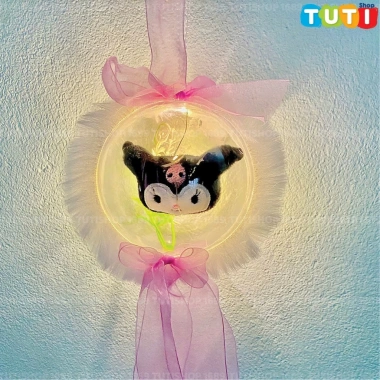 Đèn lồng Trung Thu trong suốt phát sáng Kuromi, Melody, Cinamoroll, Hello Kitty - Giá chỉ 65.000 VND