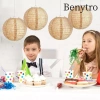 Đèn lồng vải lanh BENYTRO 8 inch - Thiết kế giấy sáng tạo, phù hợp tiệc cưới, giá ưu đãi 41.250đ