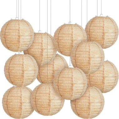 Đèn lồng vải lanh BENYTRO 8 inch - Thiết kế giấy sáng tạo, phù hợp tiệc cưới, giá ưu đãi 41.250đ