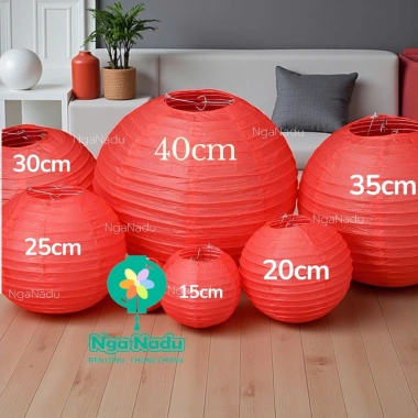 Đèn lồng vải lụa đỏ giá rẻ – Trang trí Tết Trung Thu, đám cưới, lễ hội – Chỉ 7.000₫