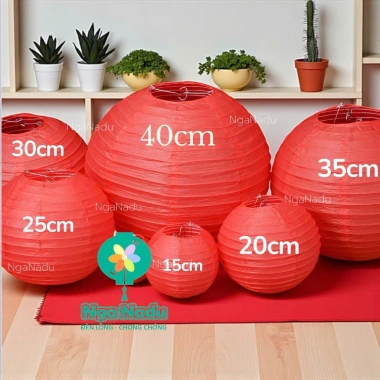 Đèn lồng vải lụa đỏ giá rẻ – Trang trí Tết Trung Thu, đám cưới, lễ hội – Chỉ 7.000₫