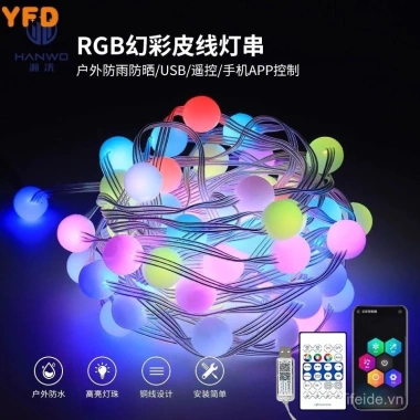 Đèn Lucki Light 5-10m 16 triệu màu nháy theo nhạc - Trang trí nhà, quán, lễ tết, Noel, giá ưu đãi 91.080₫ 2