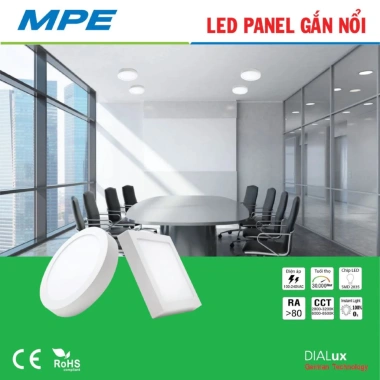 Đèn Mâm LED Nổi Ốp Trần MPE giảm 20k - 6W/12W/18W/24W Vuông, Ánh Sáng Trắng và Vàng, Giá 113.365₫ 4