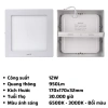 Đèn Mâm LED Nổi Ốp Trần MPE giảm 20k - 6W/12W/18W/24W Vuông, Ánh Sáng Trắng và Vàng, Giá 113.365₫ 8