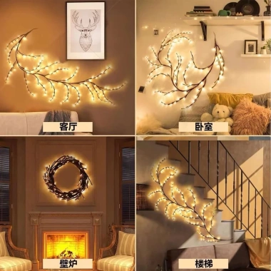 Đèn Mây LED Trang Trí Tường Giáng Sinh - Dây Đèn Sân Vườn, Tiệc, Giá Chỉ 79.000 9