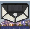 Đèn năng lượng mặt trời 100 LED siêu sáng, cảm biến chuyển động, tự động bật tắt khi tối, chống nước, gắn vách FREE 2