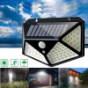 Đèn năng lượng mặt trời 100 LED siêu sáng, cảm biến chuyển động, tự động bật tắt khi tối, chống nước, gắn vách FREE 6