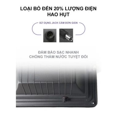 Đèn năng lượng mặt trời 100W chống chói, IP67, kèm remote, bảo hành 12 tháng - Giá ưu đãi 579.000₫