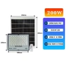 Đèn năng lượng mặt trời 200W chống chói IP67, remote, bảo hành 12 tháng - 659.000đ