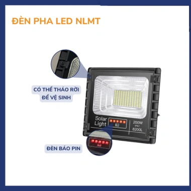 Đèn năng lượng mặt trời 200W JD-8.200L – Độ sáng mạnh, tiết kiệm điện, chỉ 1.890.000₫ 6