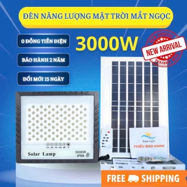 Đèn năng lượng mặt trời 3.000W Pin Mono IP69 Siêu sáng - Đèn mắt ngọc giá 399.000₫