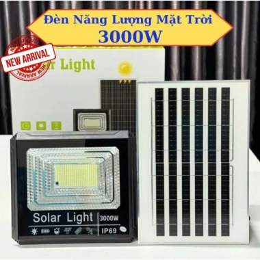 Đèn năng lượng mặt trời 3.000W siêu sáng, pin mono sạc nhanh, chuẩn IP69, an toàn - Giá chỉ 389.000₫
