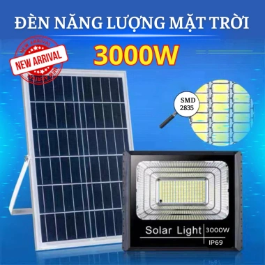 Đèn năng lượng mặt trời 3.000W siêu sáng, siêu rẻ, Pin Mono sạc nhanh, kháng nước IP69 - chỉ 399.000₫ 7 Đèn năng lượng mặt trời 3.000W siêu sáng, siêu rẻ, Pin Mono sạc nhanh, kháng nước IP69 - chỉ 399.000₫ 7