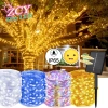 Đèn năng lượng mặt trời 32M Dây LED chống nước - Đèn sân vườn, đom đóm, giá chỉ 69.999đ