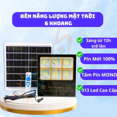 Đèn năng lượng mặt trời 5.000W IP69, pin mono, siêu sáng, tiết kiệm – 459.000₫ 7 Đèn năng lượng mặt trời 5.000W IP69, pin mono, siêu sáng, tiết kiệm – 459.000₫ 7