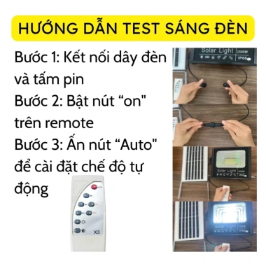 Đèn năng lượng mặt trời 5.000W siêu sáng - chiếu sáng 8-10h, chuẩn IP69, bền bỉ, tiết kiệm năng lượng, giá chỉ 459.000 7