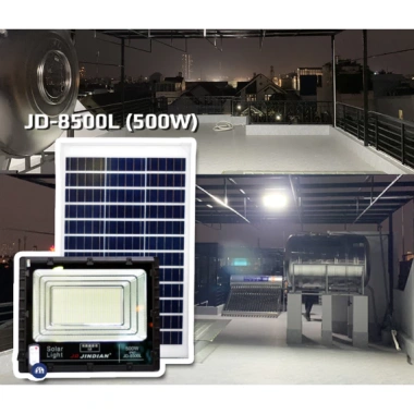 Đèn năng lượng mặt trời 500W JD-8.500L - Tiết kiệm điện, giá ưu đãi 3.01 triệu
