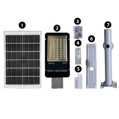 Đèn năng lượng mặt trời bàn chải 300-1.000W chống nước IP67 - Giá 899.000₫