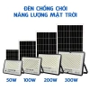 Đèn năng lượng mặt trời chống chói 50-300W IP67 kèm remote - Giá chỉ 469.000₫