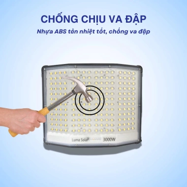 Đèn năng lượng mặt trời Mắt Ngọc 5.000W, 193 LED, vỏ nhôm, mono 70x35cm - sáng xuyên đêm 14-16h, giảm 23% 8