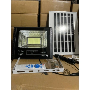 Đèn năng lượng mặt trời pha 500W Pin Mono - Siêu bền, Siêu sáng, 10-12h liên tục 3