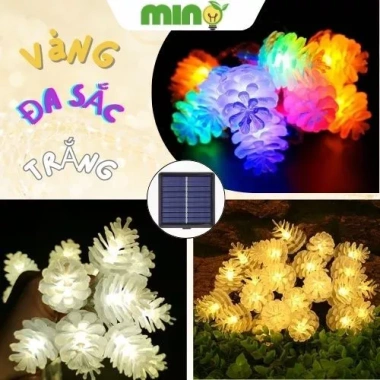 Đèn Năng Lượng Mặt Trời Quả Thông 100 LED – Trang Trí Ngoài Trời Chống Nước, Giá 99.800₫ 2
