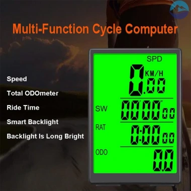 Đèn nền Sunding, Máy tính không dây Freewalker, Đồng hồ LCD xanh, Chống nước 2.023 - Giá 374.859 VND 3